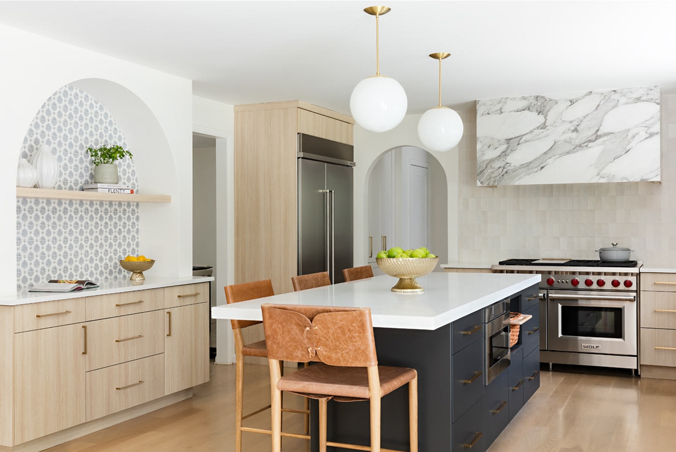 A Modern Kitchen with a Mid-Century Feel